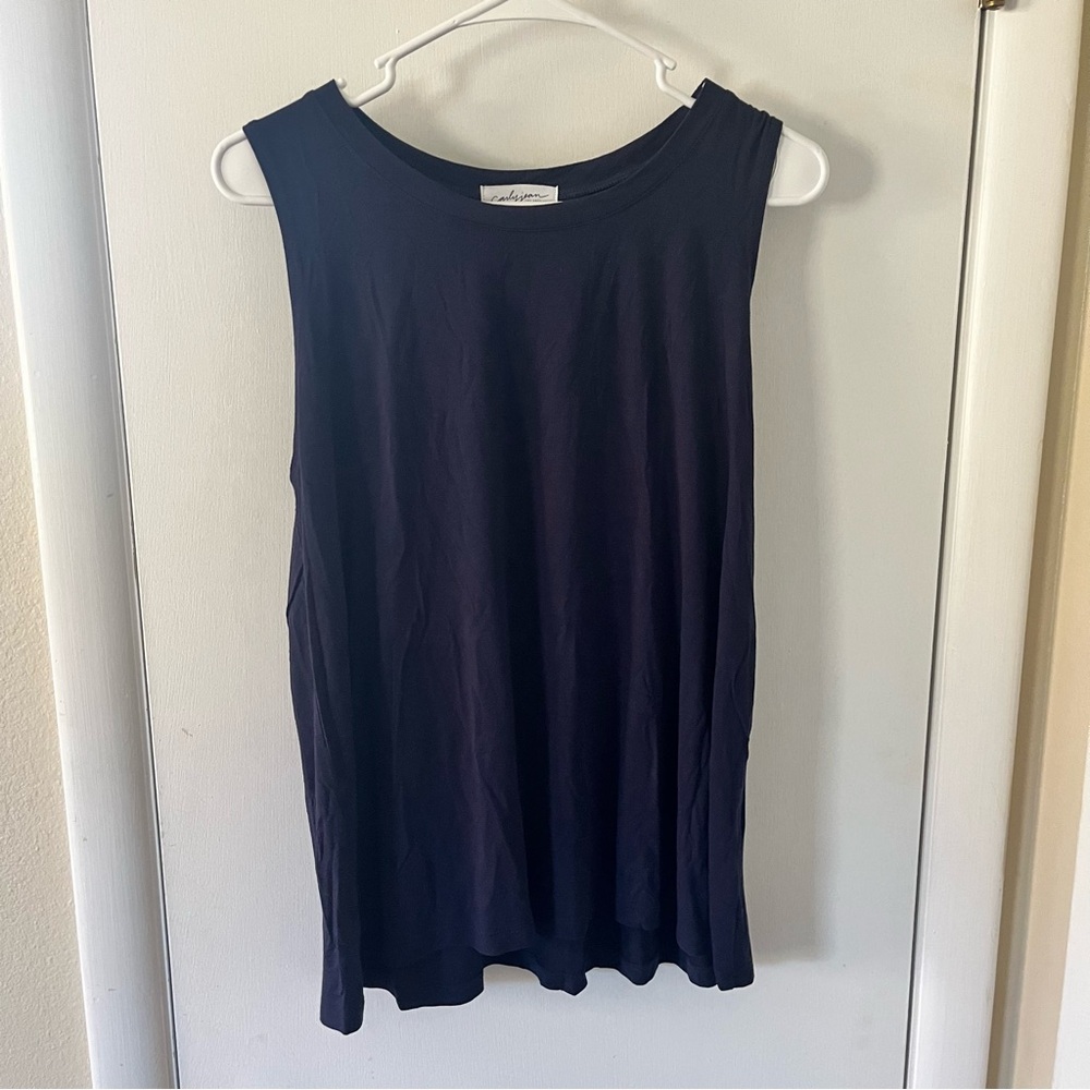 CJLA Navy CJ’s Fav Scoop Neck Tank